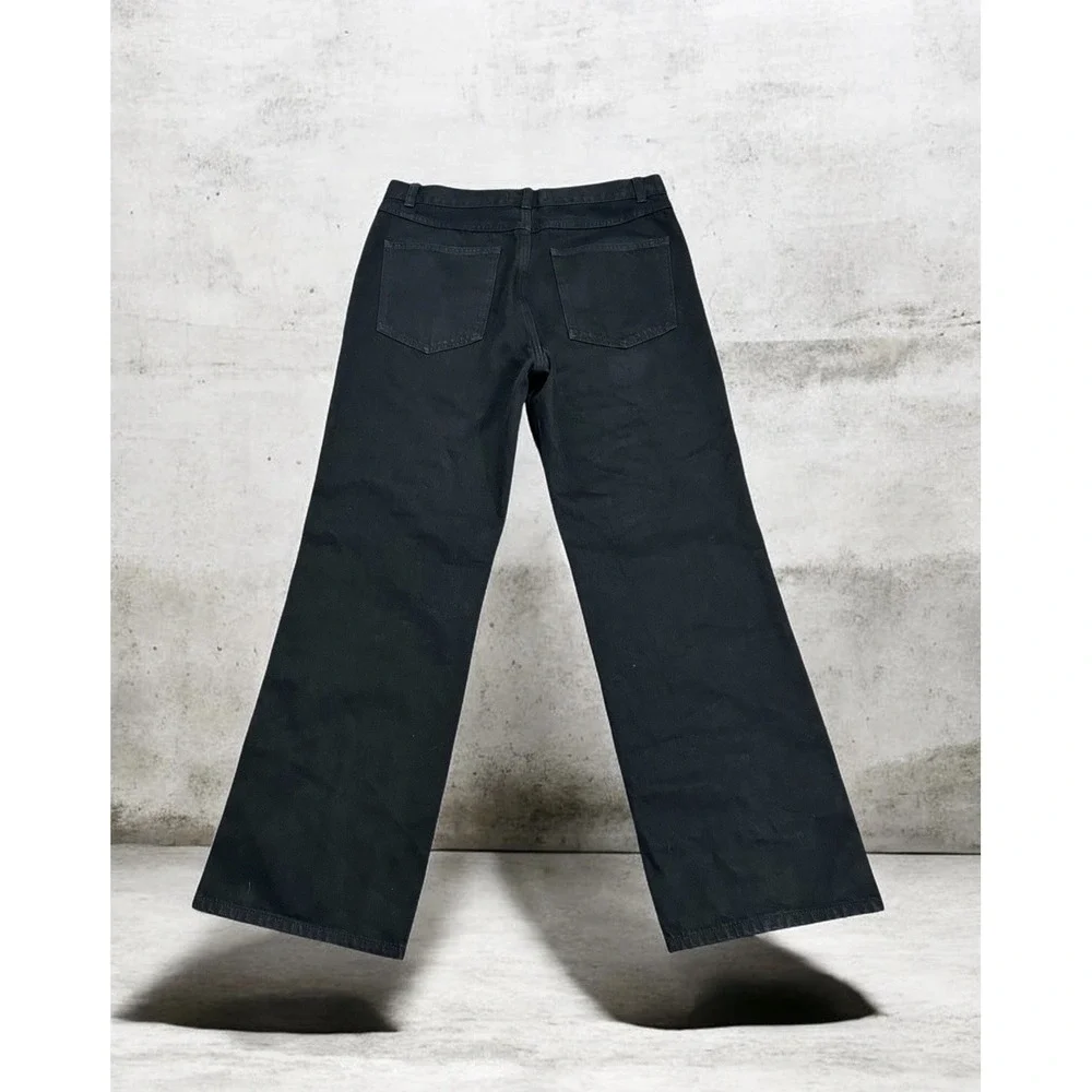 Madewell The Cleo Straight Jean Black High Rise Patch Pocket Jeans 30 NWOT $148 - Picture 9 of 12